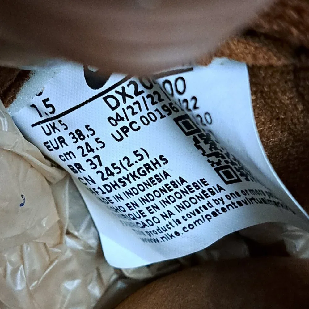 %Size 7 1/2 Women's Nike Dunk High Premium Pecan Brown White DX2044-200 A 14 - Picture 12 of 12